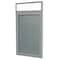 Ghent Enclosed Bulletin Board, 1 Door, Vinyl, Hdlnr Frame, 3 ft H x 2 ft W, Stone PAVX2-199 - alternate 1